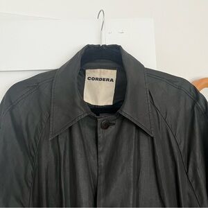 Cordera front pocket trench coat